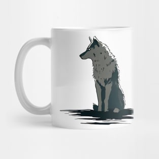 Wolf alone Mug